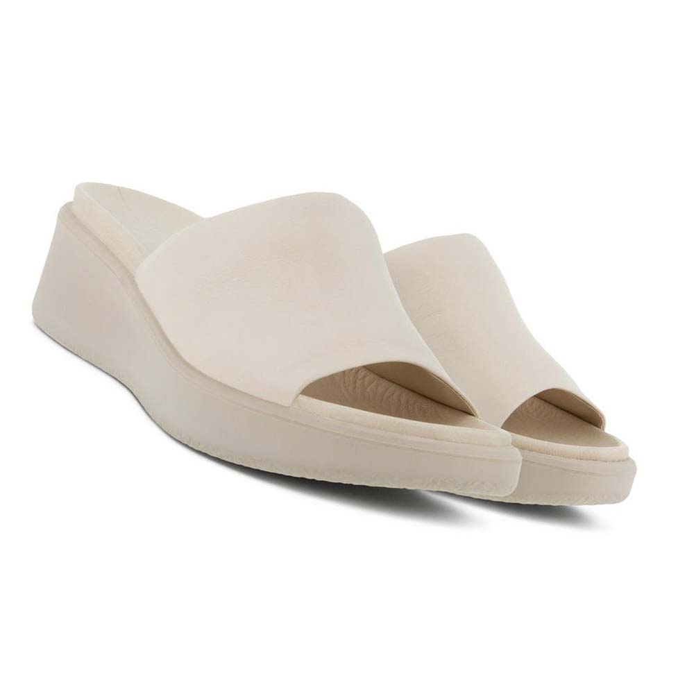 Ecco Flowt Lx Wedge Sandaler Dame Hvite | NO 183SGL